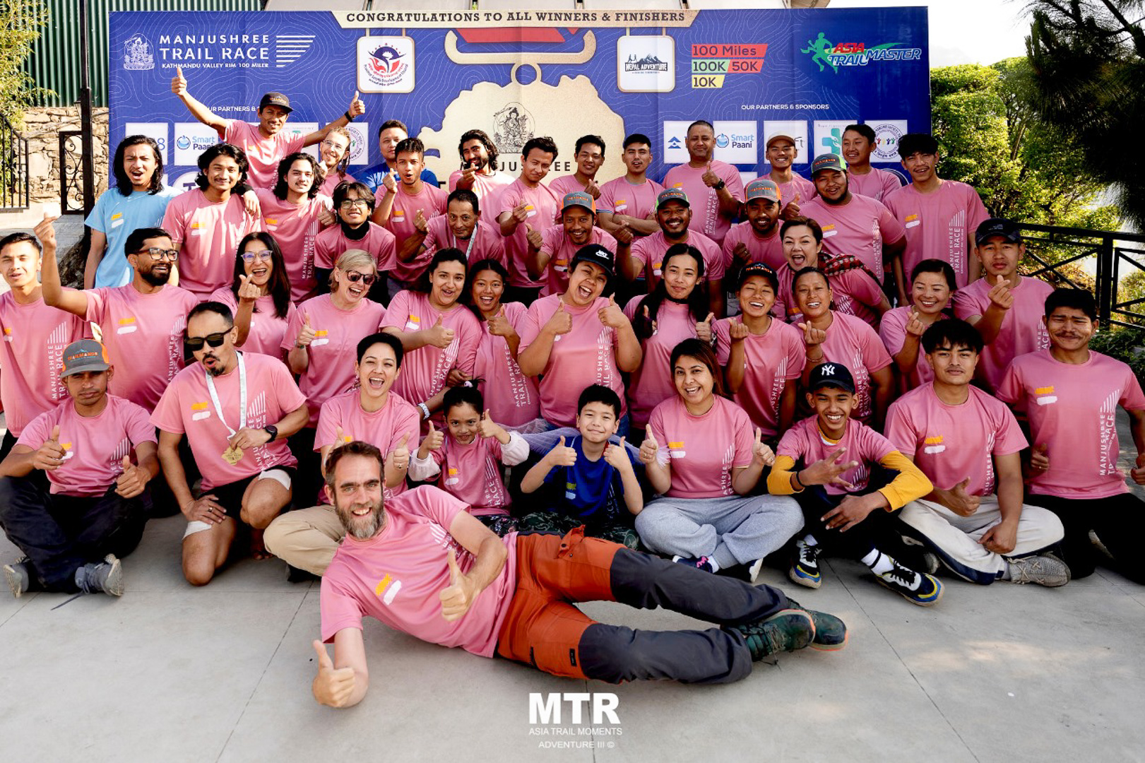 Volunteers at race